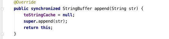 StringBuffer.append()